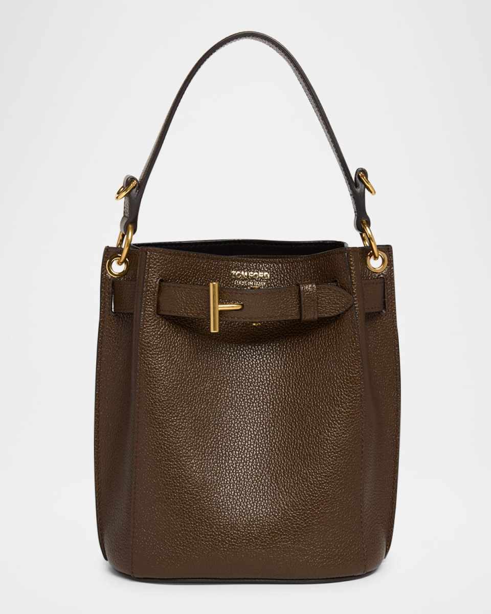 Audrey Mini Bucket Bag in Grain Leather